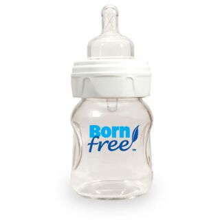 BornFree Glas-Antikolikflasche mit Silikonsauger Gr 1