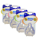 2er-Pack BornFree Silikon-Sauger Gr&ouml;&szlig;e 1: ab 0 Monate